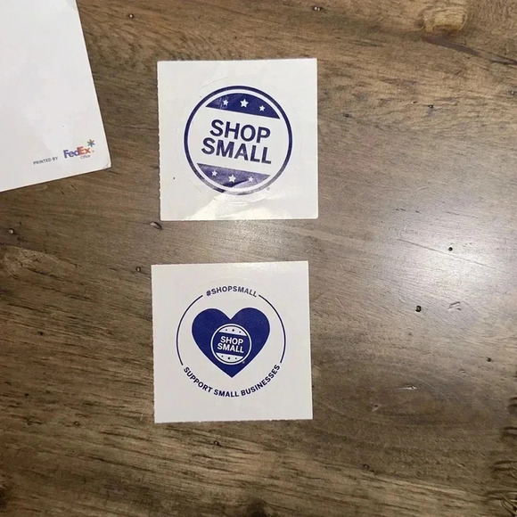 SHOP SMALL BUSINESS SATURDAY Bundle 7 Bags, 1 Card, 12 Stickers, Window Clings - Picture 11 of 16